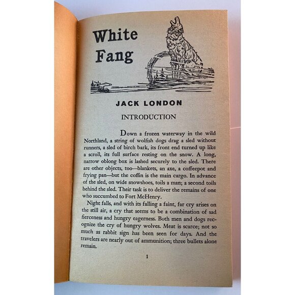 WHITE FANG Jack London 1964 Classics Series AIRMONT CL36 Vintage Paperback - Picture 6 of 6